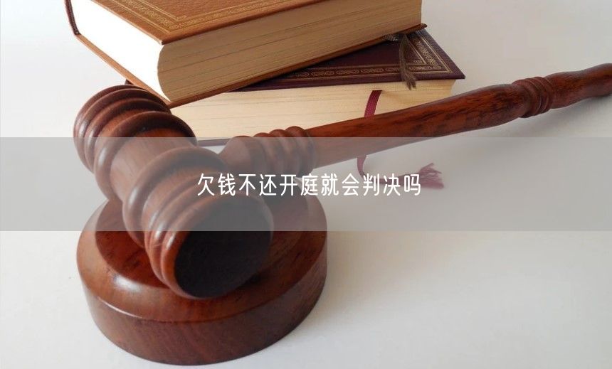 欠钱不还开庭就会判决吗