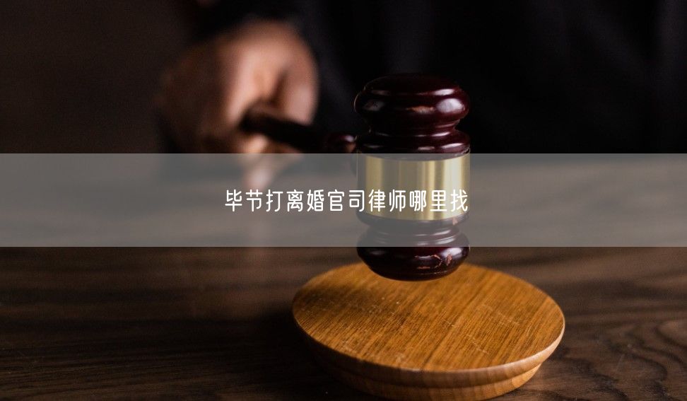 毕节打离婚官司律师哪里找