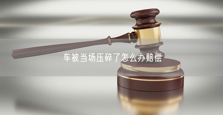 车被当场压碎了怎么办赔偿