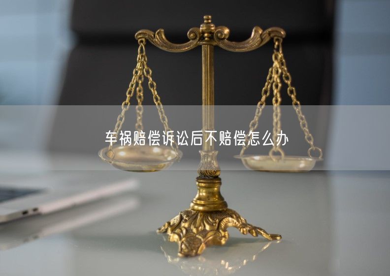 车祸赔偿诉讼后不赔偿怎么办