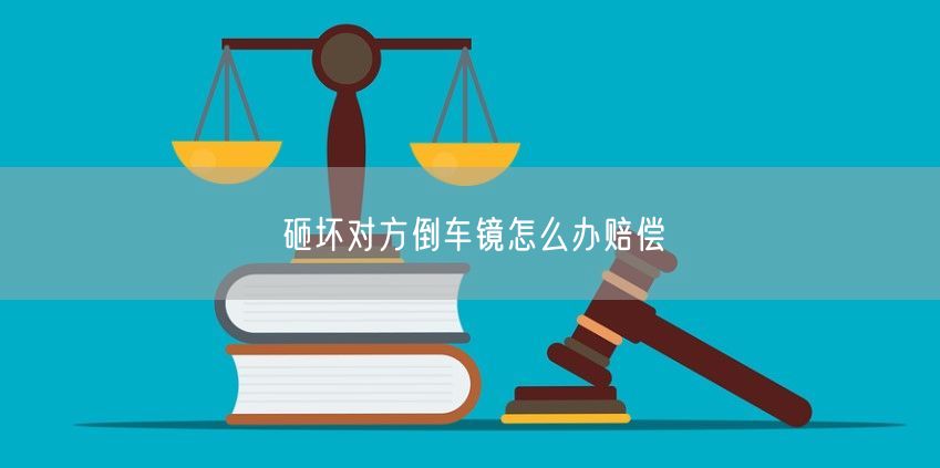 砸坏对方倒车镜怎么办赔偿