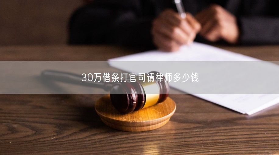 30万借条打官司请律师多少钱