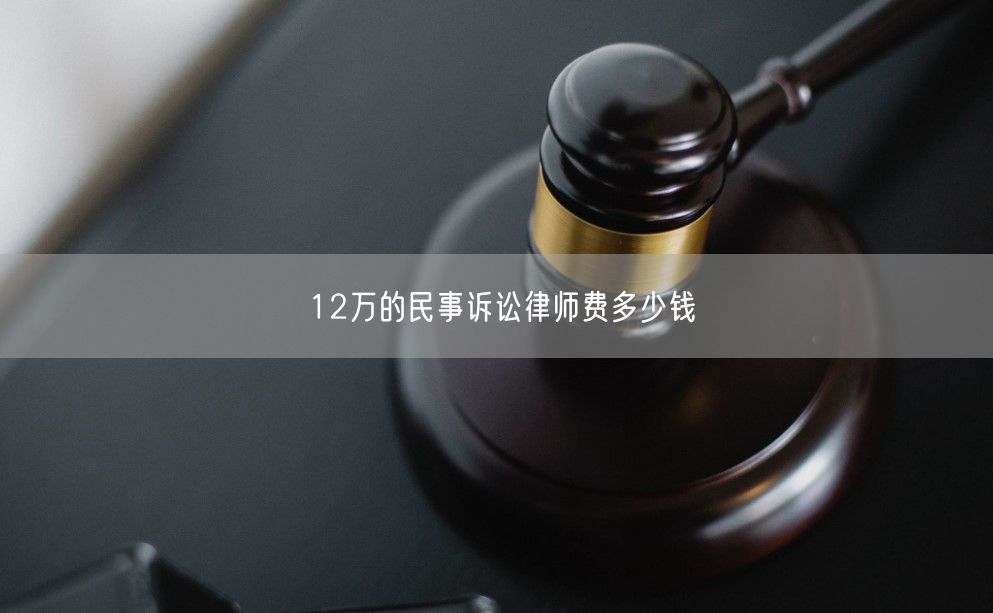 12万的民事诉讼律师费多少钱